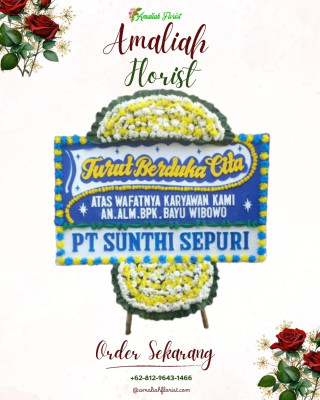 Papan Bunga Duka di Bintang Ara